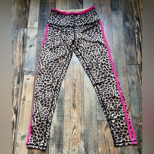 Ruby Ribbon leggings- Cheetah Print + Pink